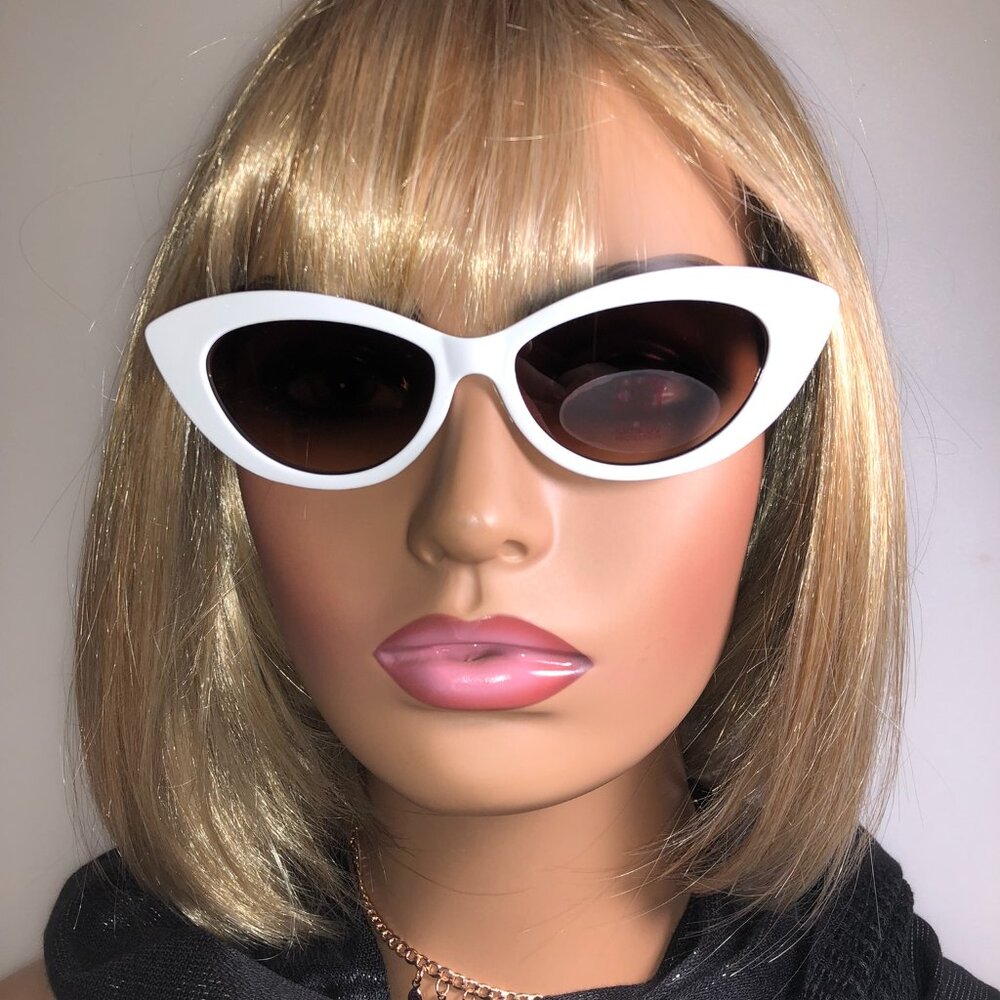 Juicy Couture White Cat-Eye Sunglasses
